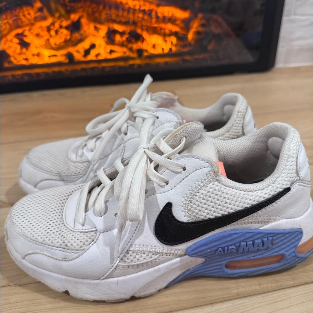 Nike Kids Air Max White and Black Sneakers
